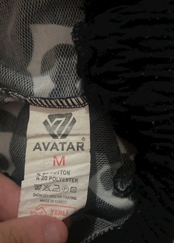 m Beden gri Renk Gri Baskılı Kadın Sweatpant Peluş Detaylı