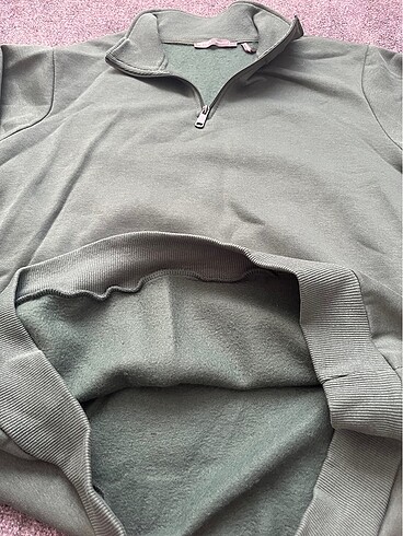 Boğaz Fermuarlı Sweatshirt / L beden