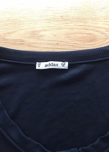 36 Beden Addax Lacivert Uzun Kollu Crop