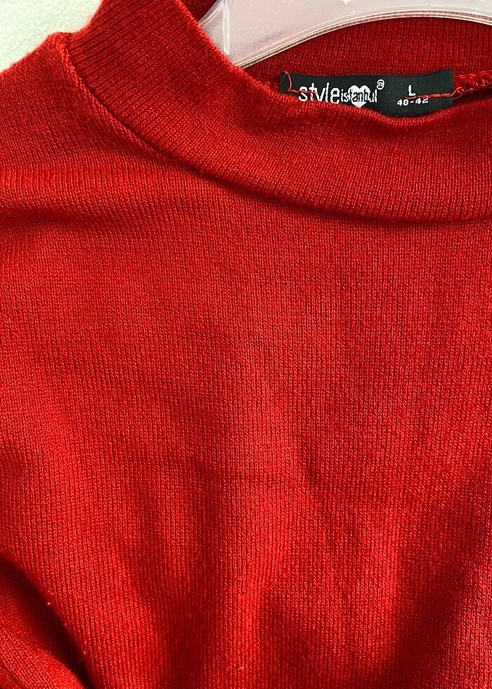 Triko Pliseli Kışlık Elbise - Görsel 4