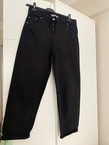 Slouchy siyah pantolon