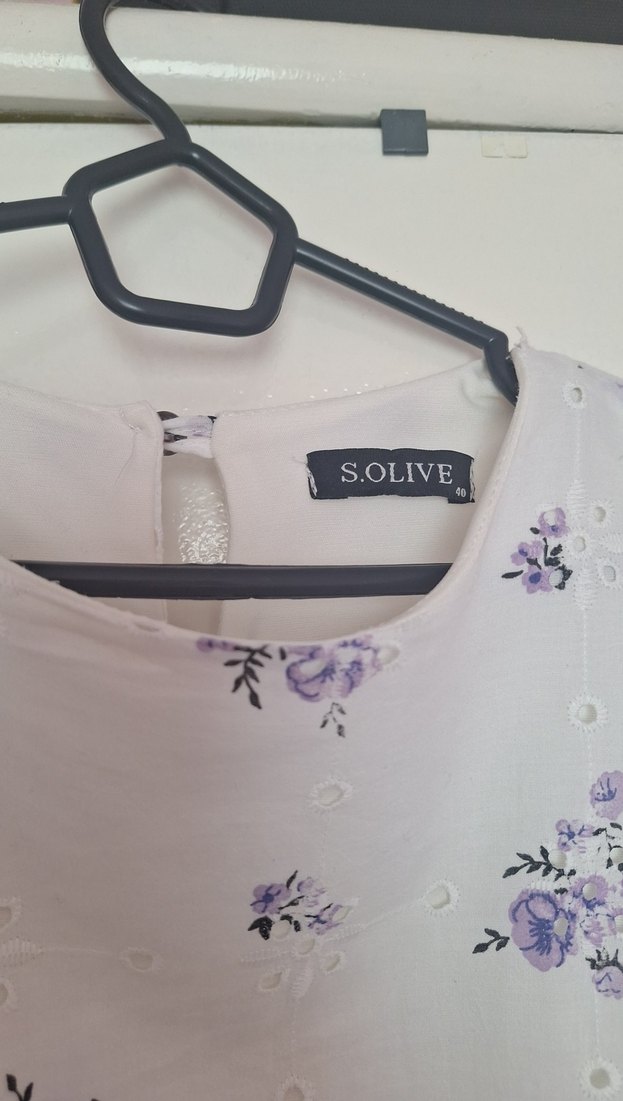 Uzun Kollu Beyaz Nakışlı Bohem Elbise - Görsel 3