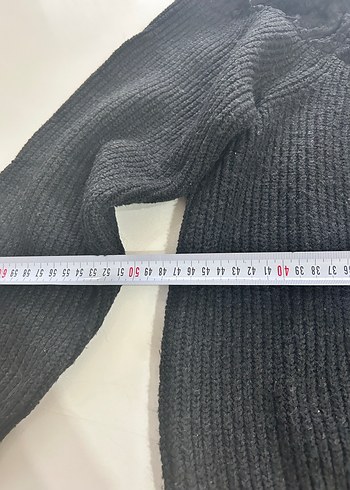 Siyah Örgü Kadın Kazak - Görsel 6