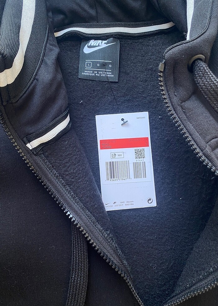 nike air fermuarlı hoodie - Görsel 4