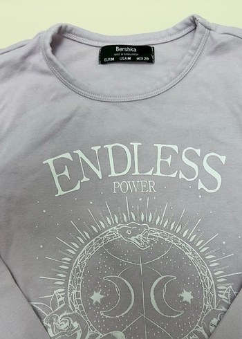 Bershka Lila Uzun Kollu bluz