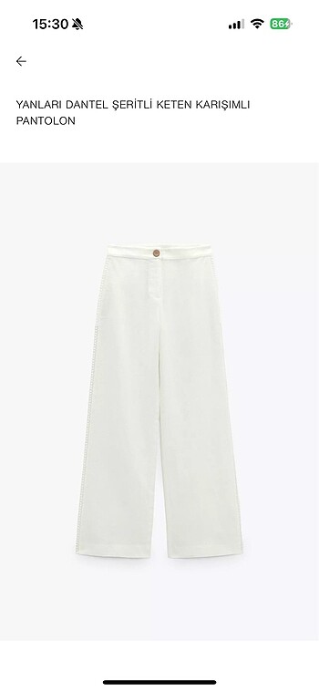 Zara keten pantolon
