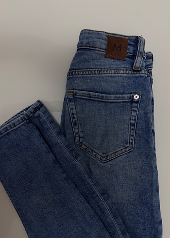 Mango Mavi Normal Kesim Denim Kadın Jean - Görsel 2