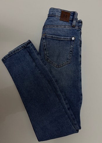 Mango Mavi Normal Kesim Denim Kadın Jean - Görsel 3