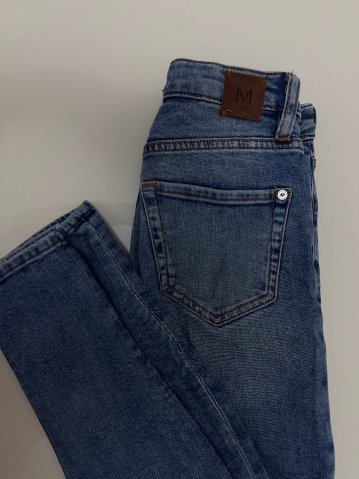 Mango Mavi Normal Kesim Denim Kadın Jean - Görsel 2
