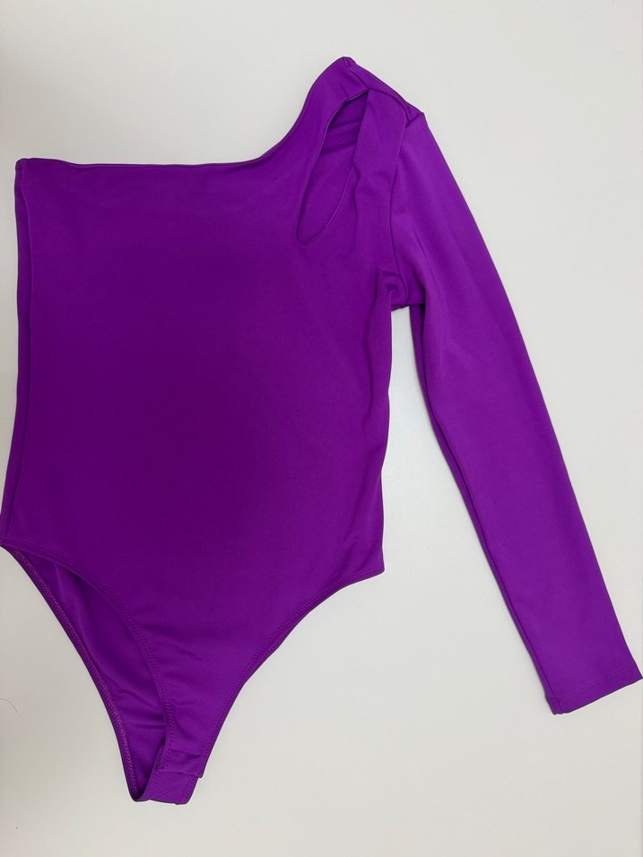 Mor  Kadın bluz body - Görsel 2