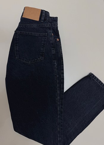 Siyah Denim Kadın Jean Pantolon - Görsel 2