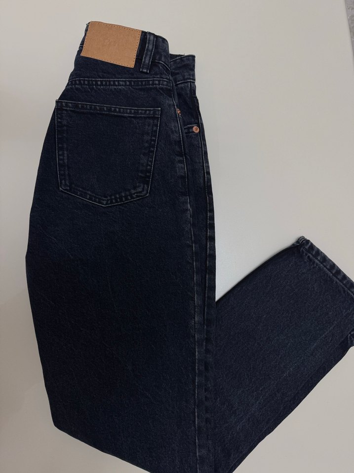 Siyah Denim Kadın Jean Pantolon - Görsel 2