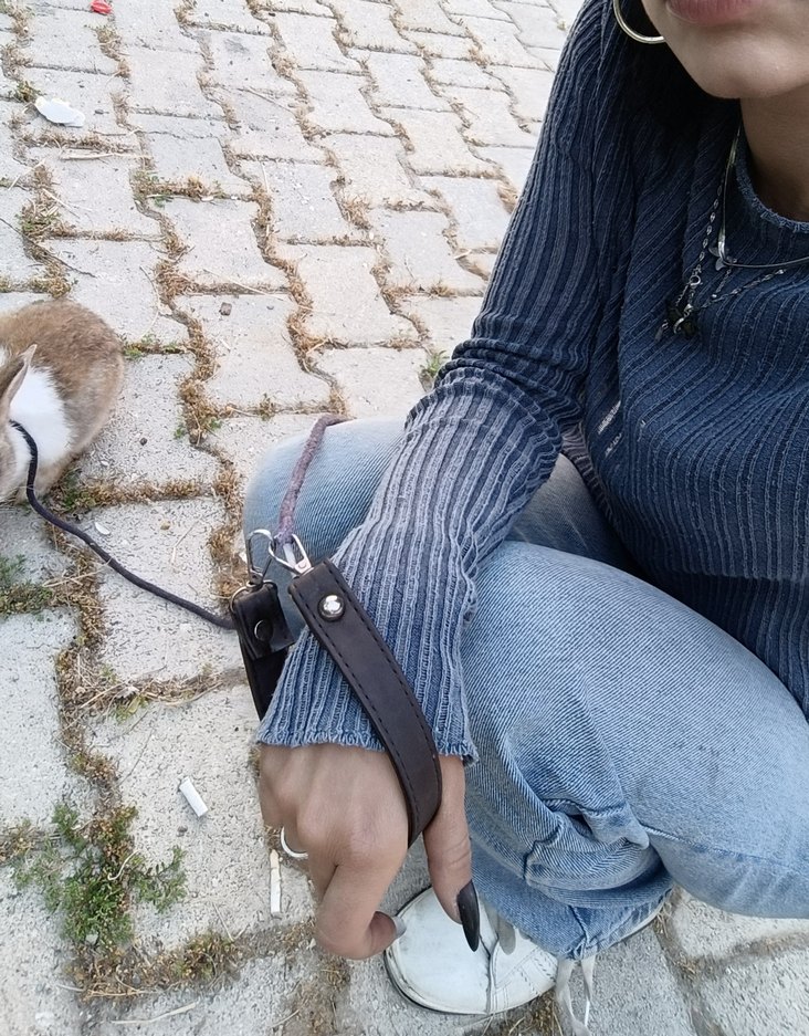 Kadın lacivert triko ince üst - Görsel 5