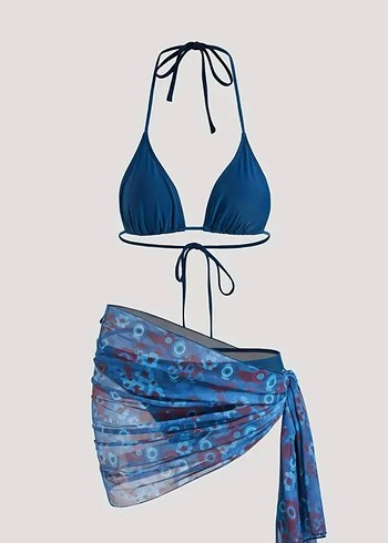 Mavi Drapeli Mini Bikini Takım