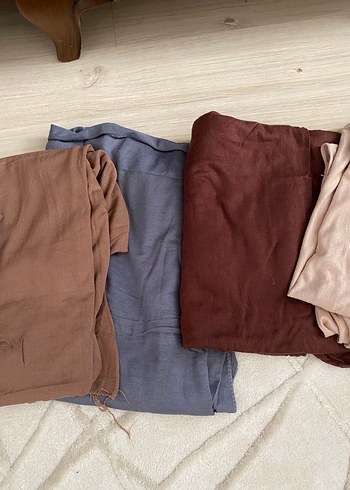 Kadın pamuklu penye şal Camel Drapeli Şal