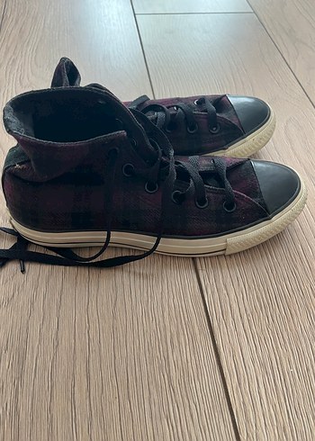 37 Beden mor Renk Mor Bağcıklı Kadın Spor Ayakkabı