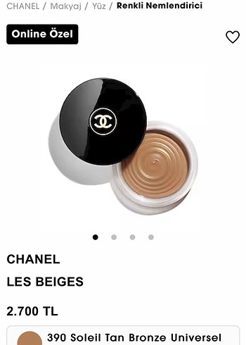 Beden Renk Chanel Les Beiges 390 Bronzer