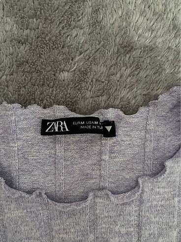 Zara Zara lila renk yumuşak kumaşlı bluz