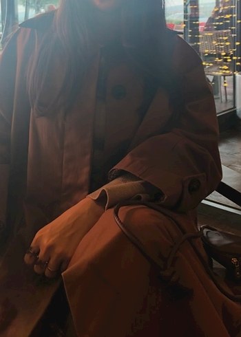 Camel Renkli Midi Trençkot - Görsel 3