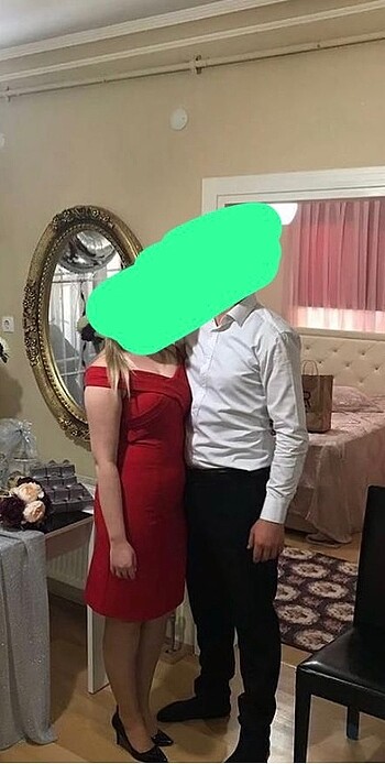 l Beden Kırmızı elbise