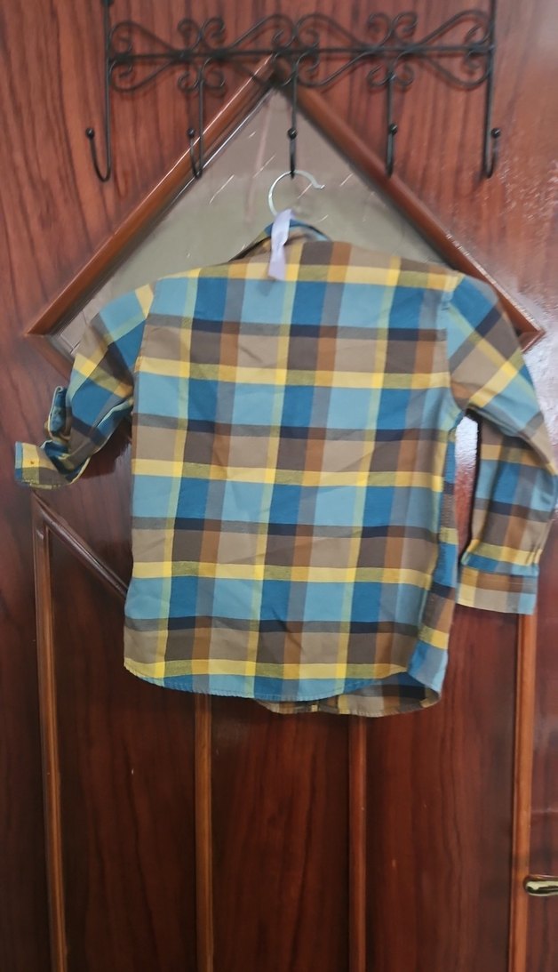 Uzun Kollu Düğmeli Erkek Çocuk Gömlek - Görsel 3