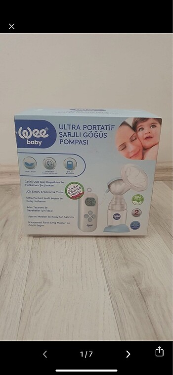 Wee baby UltraPortatif Şarjlı Göğüspompa