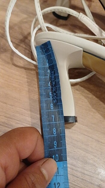 Krem renk ayakkabı  - Görsel 5