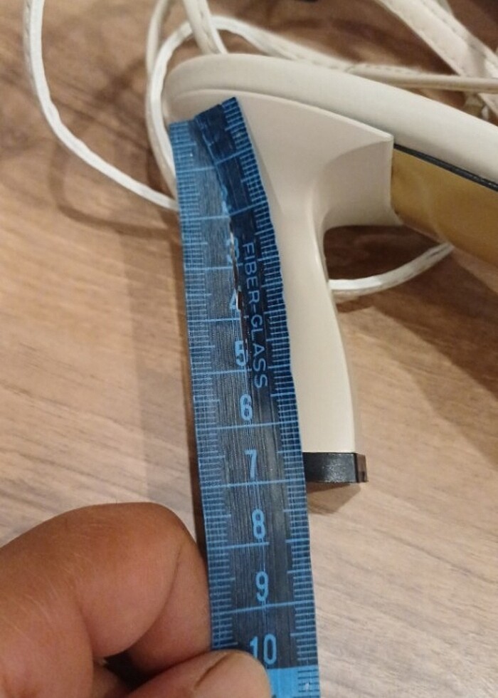 Krem renk ayakkabı  - Görsel 5