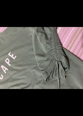 Yeşil Baskılı Kadın Sweatshirt - Görsel 2