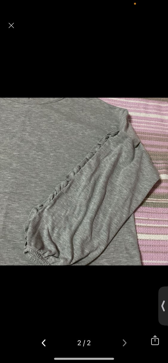 Defacto 42 beden Gri  Kadın Uzun Kollu Salaş bluz - Görsel 2