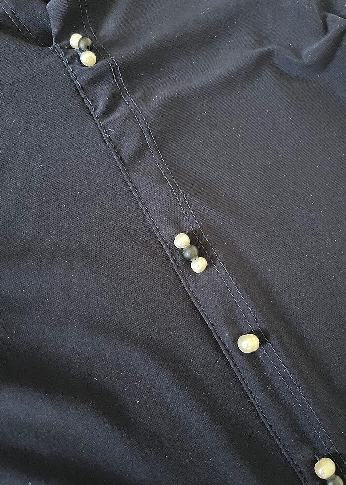 Boncuklu uzun elbise - Görsel 2