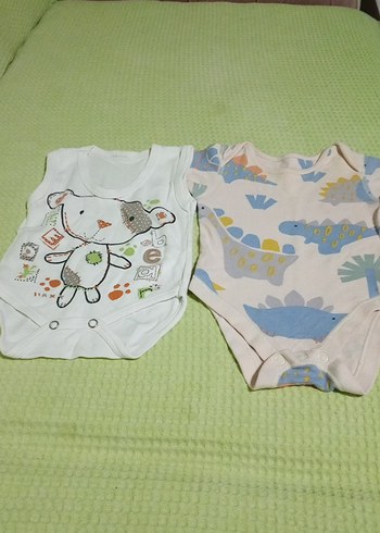 Bebek Erkek Pamuklu Kolsuz Baskılı Body - Görsel 7