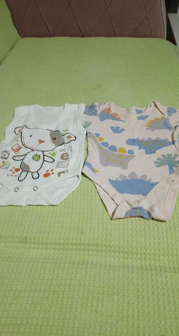 Bebek Erkek Pamuklu Kolsuz Baskılı Body - Görsel 3