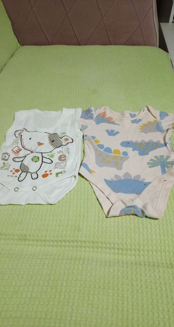 Bebek Erkek Pamuklu Kolsuz Baskılı Body - Görsel 5