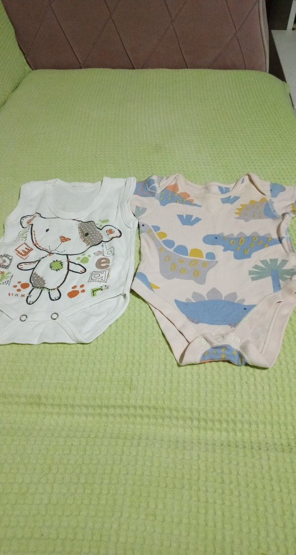 Bebek Erkek Pamuklu Kolsuz Baskılı Body - Görsel 4