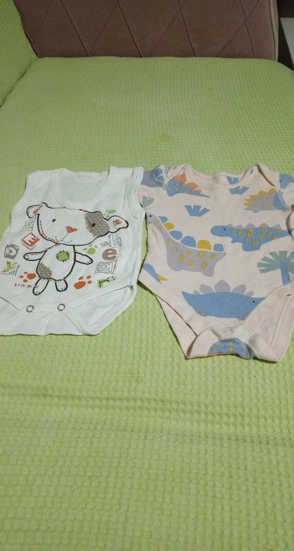 Bebek Erkek Pamuklu Kolsuz Baskılı Body - Görsel 2