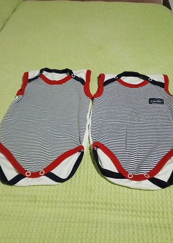 Erkek Bebek Çizgili Askısız Zıbın - Görsel 4