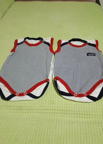 Erkek Bebek Çizgili Askısız Zıbın - Görsel 2