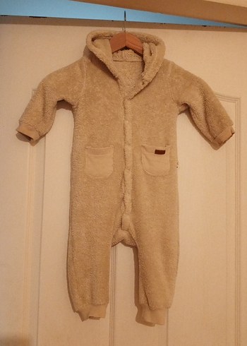 Kürklü Bej Bebek Tulumu - Görsel 5
