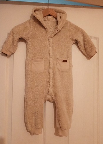 Kürklü Bej Bebek Tulumu - Görsel 7