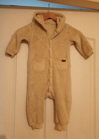 Kürklü Bej Bebek Tulumu - Görsel 6