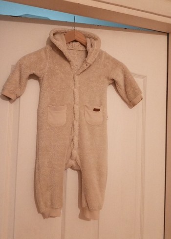 Kürklü Bej Bebek Tulumu - Görsel 2