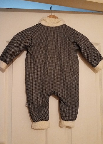 Gri Düğmeli Bebek Tulum - Görsel 8