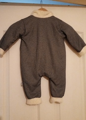 Gri Düğmeli Bebek Tulum - Görsel 9