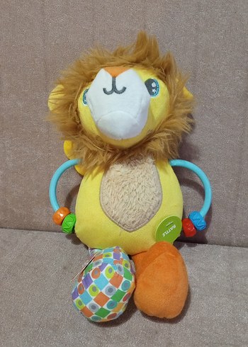 Renkli Aslan Diş Kaşıyıcı ve Çıngırak Oyuncak - Görsel 3