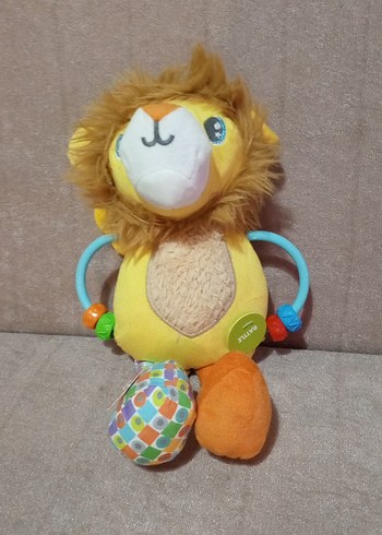 Renkli Aslan Diş Kaşıyıcı ve Çıngırak Oyuncak - Görsel 4