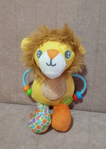 Renkli Aslan Diş Kaşıyıcı ve Çıngırak Oyuncak - Görsel 5