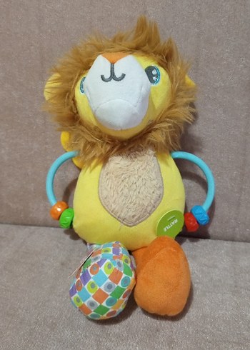 Renkli Aslan Diş Kaşıyıcı ve Çıngırak Oyuncak - Görsel 2
