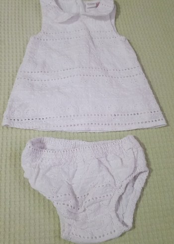 Dantel Detaylı Beyaz Kız Elbisesi - Görsel 6