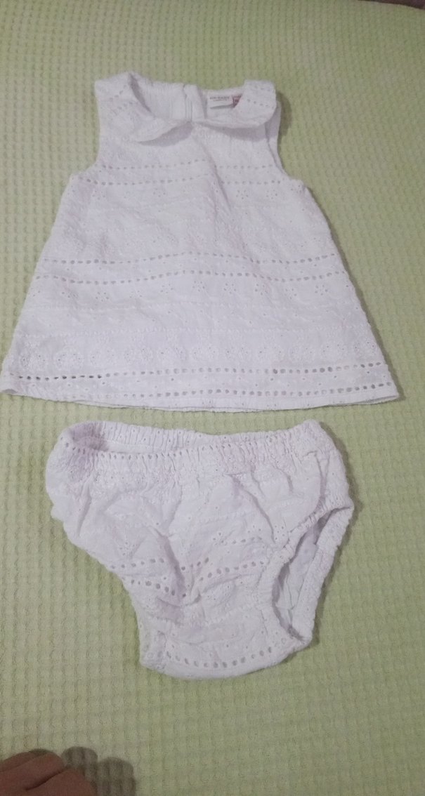 Dantel Detaylı Beyaz Kız Elbisesi - Görsel 5